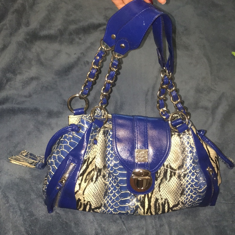 Original Sharif 1827 Blue Snake Skin